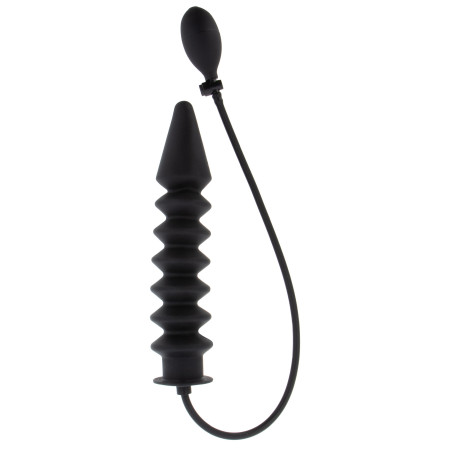 Gode gonflable EXPERT RIBBED 28 x 6 cm Noir