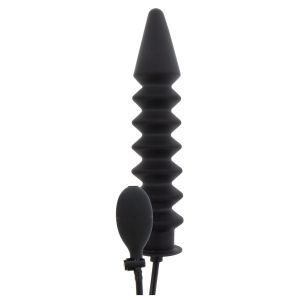 Gode gonflable EXPERT RIBBED 28 x 6 cm Noir