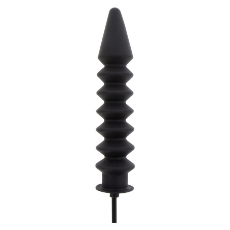 Gode gonflable EXPERT RIBBED 28 x 6 cm Noir