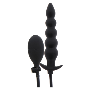 Plug anal gonflable RIBBED ADVANCED 18.5 x 4 cm Noir