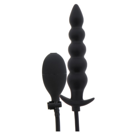 Plug anal gonflable RIBBED ADVANCED 18.5 x 4 cm Noir