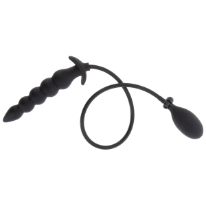 Plug anal gonflable RIBBED ADVANCED 18.5 x 4 cm Noir