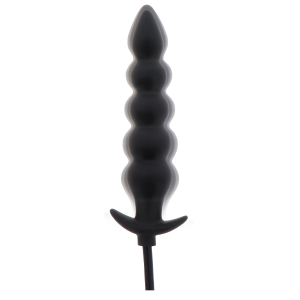 Plug anal gonflable RIBBED ADVANCED 18.5 x 4 cm Noir