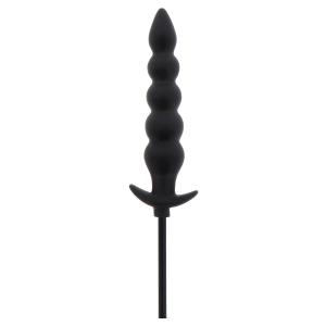 Plug anal gonflable RIBBED ADVANCED 18.5 x 4 cm Noir