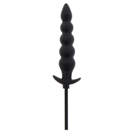 Plug anal gonflable RIBBED ADVANCED 18.5 x 4 cm Noir