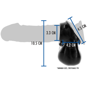 Sac à bourses SCROTUM HOLDER Noir de ToyJoy