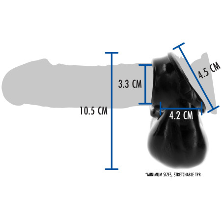 Sac à bourses SCROTUM HOLDER Noir de ToyJoy