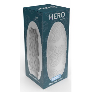 Masturbateur HERO RINGS Blanc Opaque