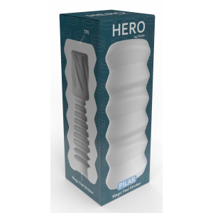 Masturbateur HERO PILAR Blanc Strié