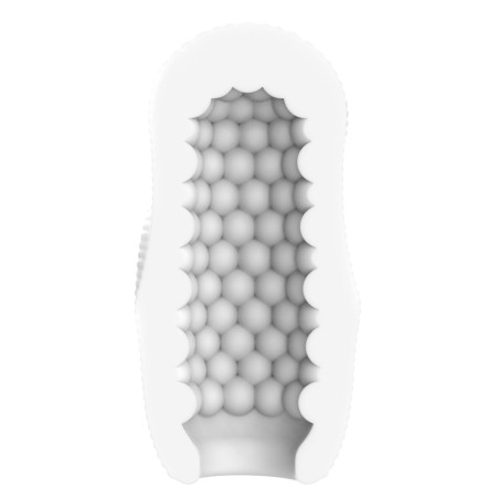 Masturbateur HERO SWIRL Blanc Opaque