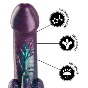 Gode Monstre BASILISK Silicone 14 x 5 cm