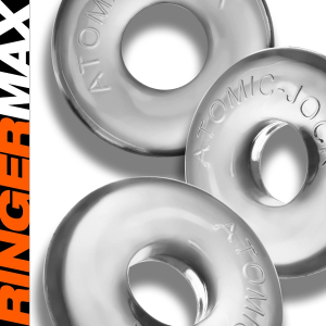 Lot de 3 cockrings transparents RINGER MAX 20 mm