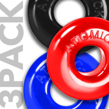 Lot de 3 Cockrings souples RINGER MAX Multicolores