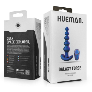 Plug anal vibrant GALAXY FORCE de Hueman 12.5 x 3.5 cm