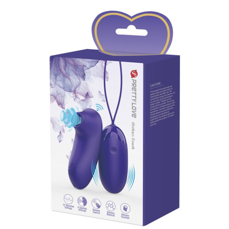 Double Stimulateur ORTHUS-YOUTH 7.5 x 3.3cm Violet