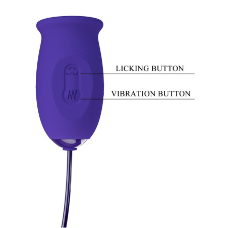 Double Stimulateur DAISY-YOUTH 7.5 x 3.3cm Violet