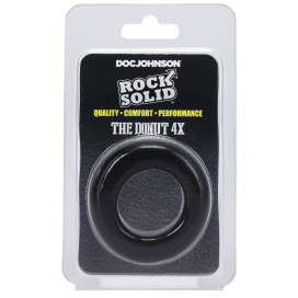 Cockring épais THE DONUT 4X Noir Diamètre 30 mm 2