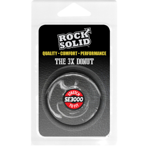 Cockring souple THE DONUT 3X Transparent Diamètre 22 mm