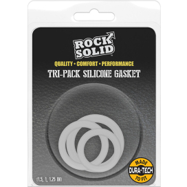 Lot de 3 Cockrings TRI-PACK GASKET Transparents 2