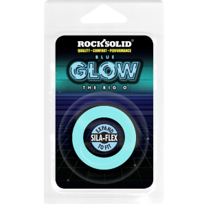 Cockring phosphorescent THE BIG O 32 mm Bleu