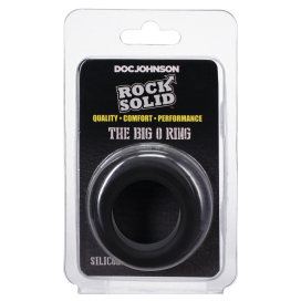 Cockring en silicone THE BIG O Noir de 32 mm 2