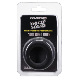 Cockring en silicone THE BIG O Noir de 32 mm