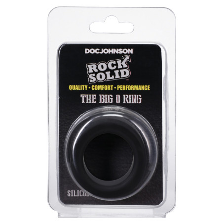 Cockring en silicone THE BIG O Noir de 32 mm