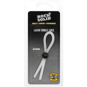 Cockring ajustable LASSO SINGLE Blanc de Rock Solid