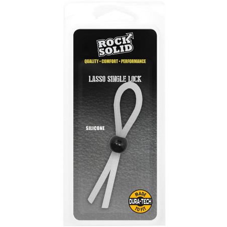 Cockring ajustable LASSO SINGLE Blanc de Rock Solid