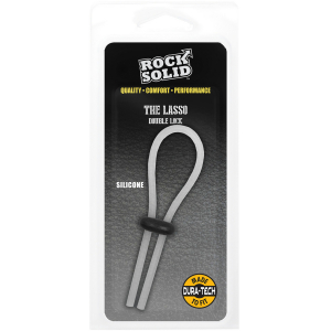 Cockring ajustable LASSO DOUBLE Blanc de Rock Solid