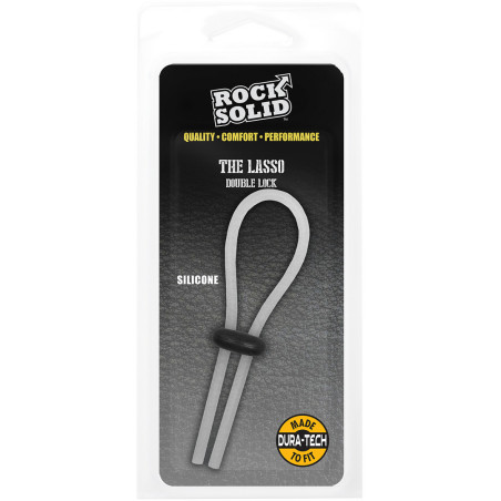 Cockring ajustable LASSO DOUBLE Blanc de Rock Solid