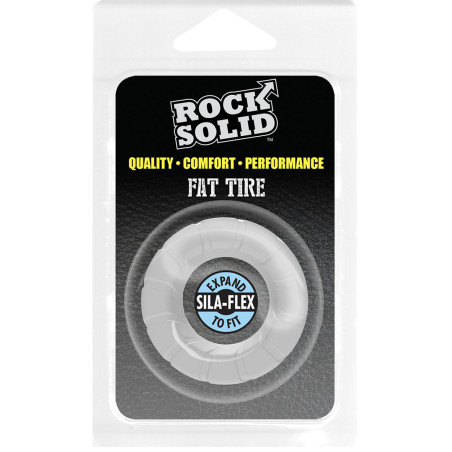 Cockring en silicone THE FAT TIRE Blanc Diamètre 25 mm