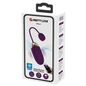 Oeuf Vibrant Sans Fil Connecté ABNER 7 x 3.4cm Violett