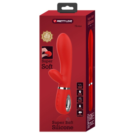Vibro Rabbit THOMAS 11 x 3.8cm Rouge Vif 2