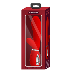 Vibro Rabbit THOMAS 11 x 3.8cm Rouge Vif