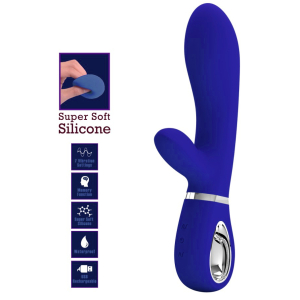Vibro Rabbit THOMAS 11 x 3.8cm Indigo Foncé