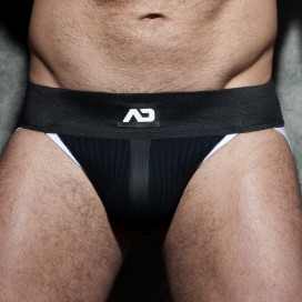 Jockstrap RIB AD Fetish Blanc en coton et polyamide
