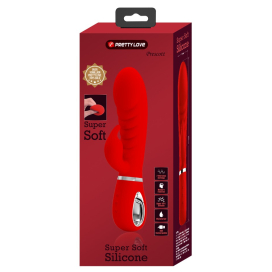 Vibro Rabbit PRESCOTT 12 x 3.9cm Rouge 2