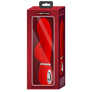 Vibro Rabbit PRESCOTT 12 x 3.9cm Rouge