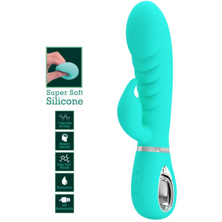 Vibro Rabbit PRESCOTT 12 x 3.9cm Turquoise