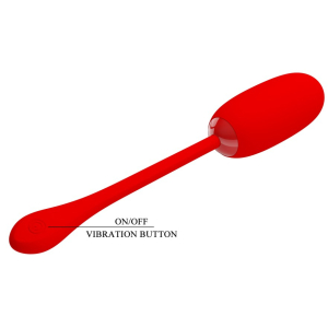Oeuf Vibrant JULIUS Rouge 8 x 3.2cm Vif