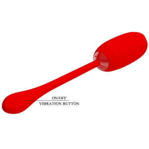 Oeuf Vibrant KIRK 8 x 3.5cm Rouge Vif