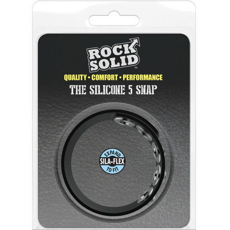 Cockring ajustable Silicone THE 5 SNAPS 65 mm Max