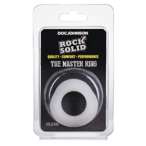 Cockring THE MASTER RING Blanc de 25 mm par Rock Solid
