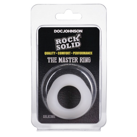 Cockring THE MASTER RING Blanc de 25 mm par Rock Solid