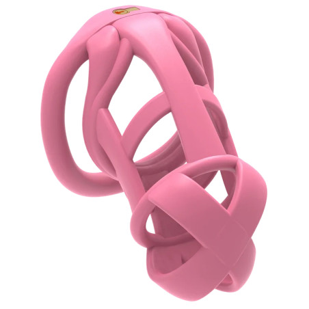 Cage de chasteté rose BONEX L de CockLock 9.5 x 3.3 cm