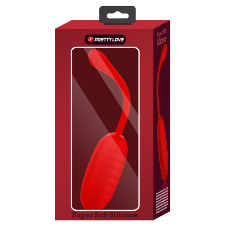 Oeuf Vibrant KIRK 8 x 3.5cm Rouge Vif