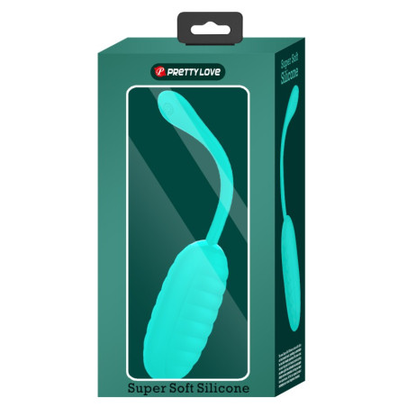 Oeuf Vibrant KIRK 8 x 3.5cm Turquoise Bleu