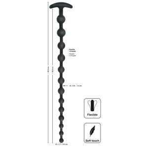 Boules anales en silicone LONG BEADS SILIC 48 x 3 cm
