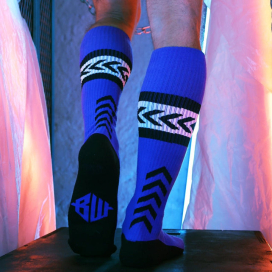 Chaussettes hautes DADDY'S FAVORITE Breedwell Bleues 2